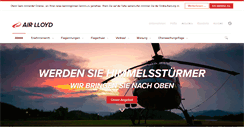 Desktop Screenshot of airlloyd.de